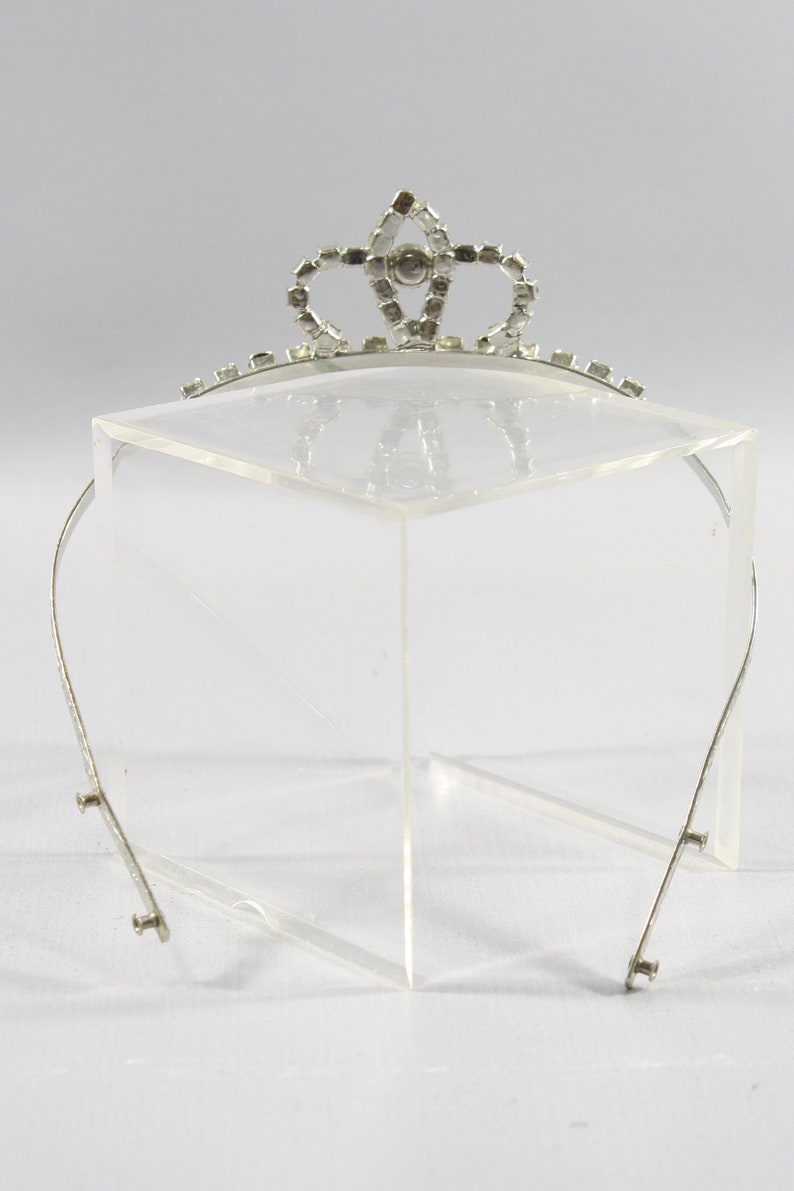 1950s Rhinestone Tiara 50s Vintage Rhinestone Hair Ornament