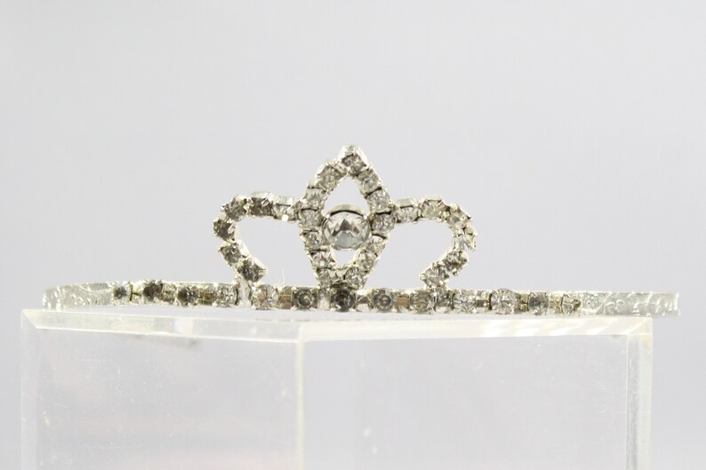 1950s Rhinestone Tiara 50s Vintage Rhinestone Hair Ornament