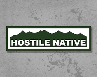 Colorado Native Sticker XL EDITION - Hostile Native Decal/Bumper Sticker
