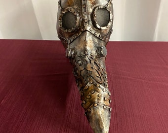 Steampunk Plague Doctor Mask Variant - Armored Mask - Plague Doctor - Plague Doctor Mask - Plague Mask - Halloween Mask