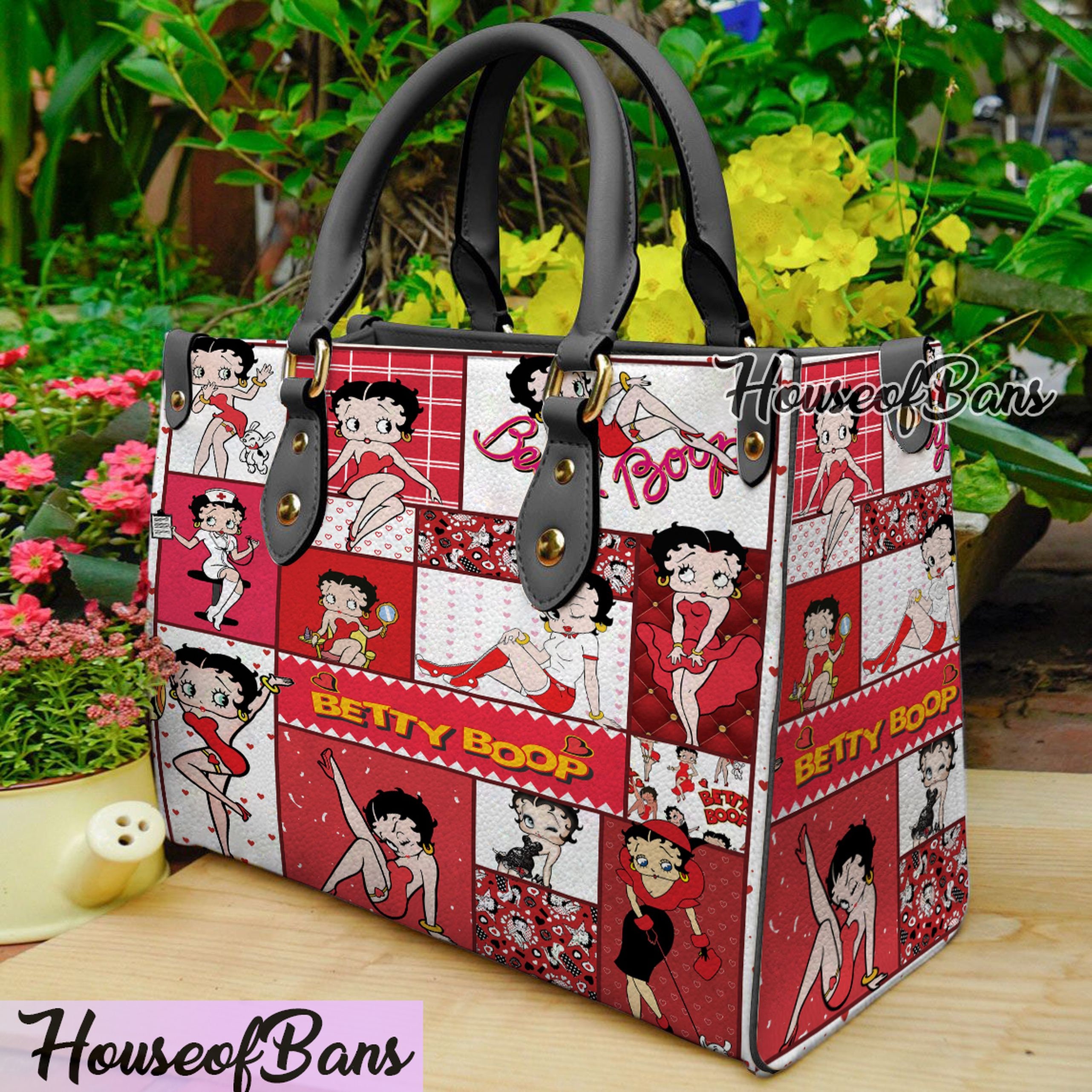 Betty Boop Leather Handbag, Betty Boop Vintage Leather Shoulder Bags ...