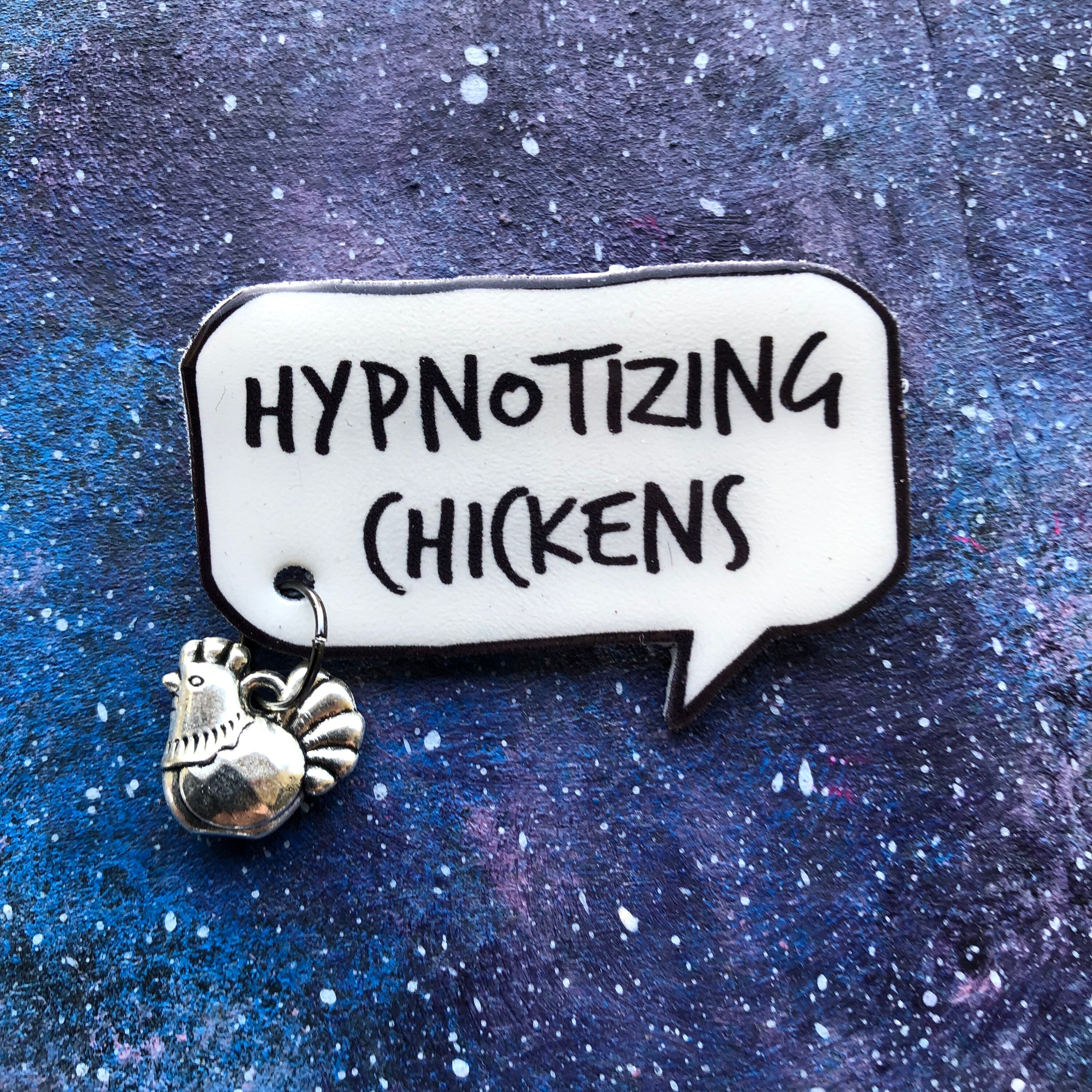 Hypnotizing Chickens Pin Brooch Lyrics Iggy Pop Lust For Life Etsy