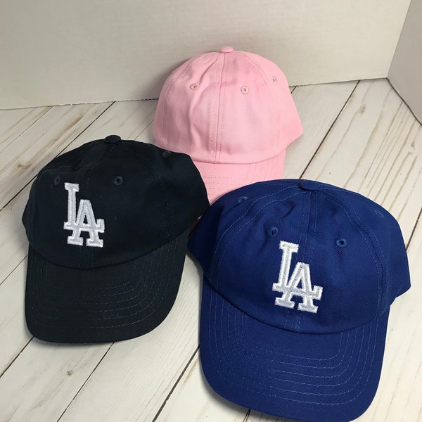 LA Dodgers Infant Cap, LA Dodgers Baby Hat, Baby Boy Dodgers Hat, Baby Girl Dodgers Hat, Pink Hat, Royal Blue Hat, Navy Blue Hat, White Hat