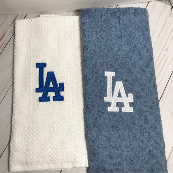 Sports Kitchen Towel Dodgers Etsy