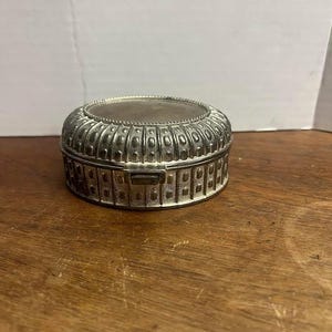 Vintage Silver Plated Jewelry Box