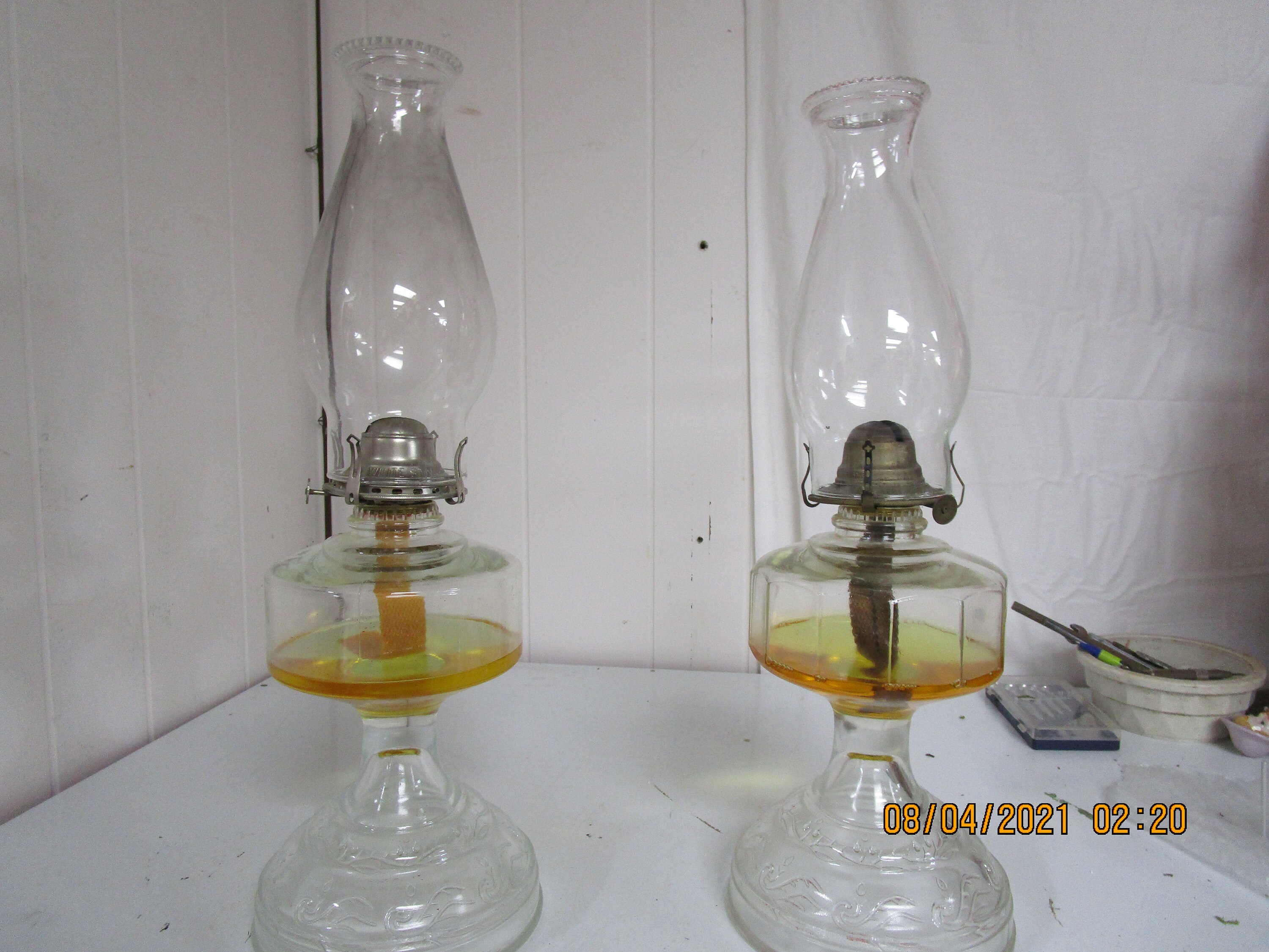 Antique Oil Lamps Etsy