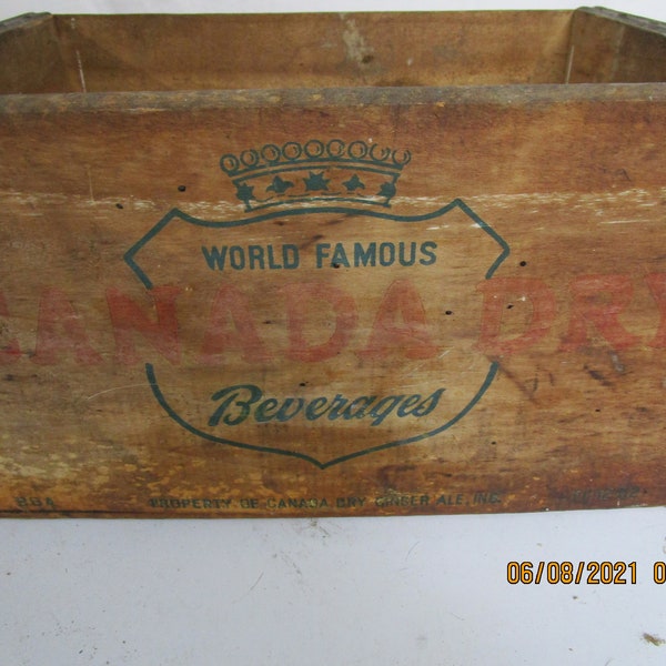 Canada Dry Crate Etsy