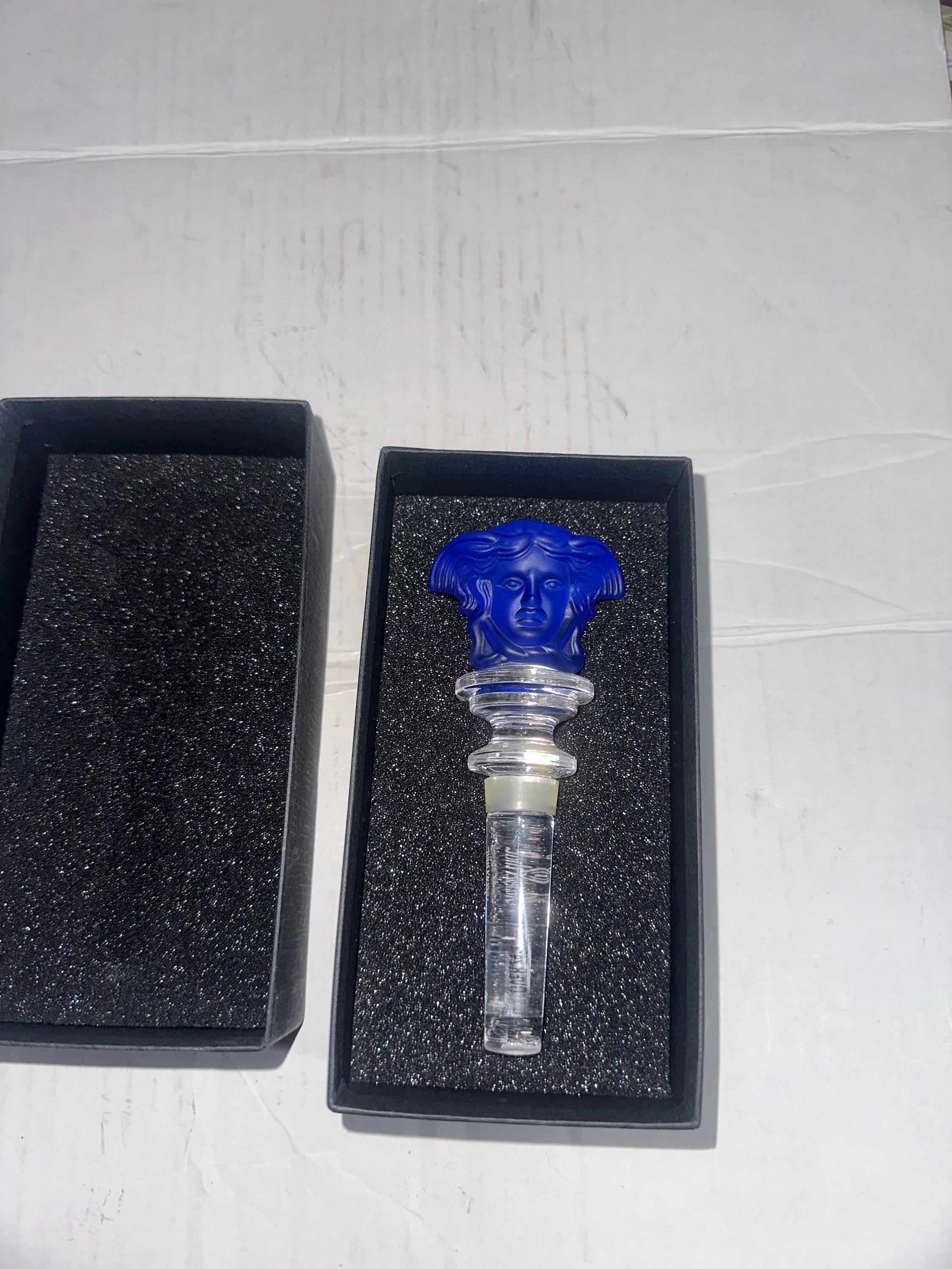 NEW Versace Rosenthal Medusa Lumiere Bottle Stopper With Box - Etsy