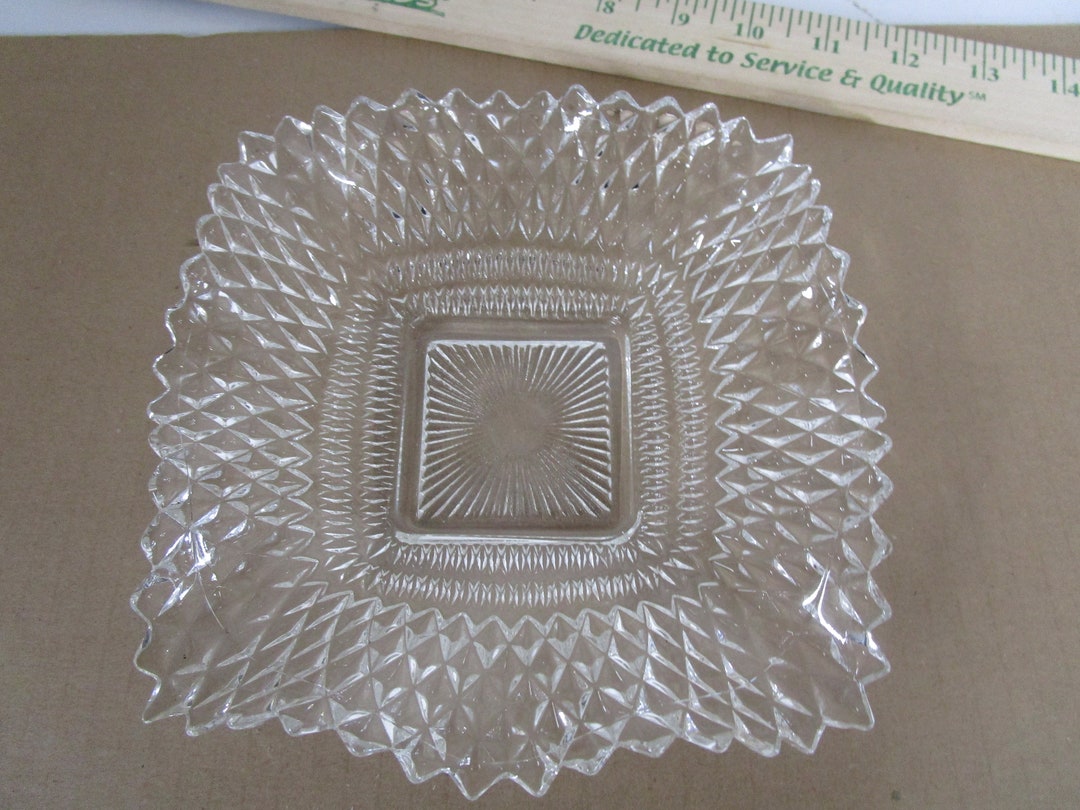 Antique Crystal Candy Dish. Etsy