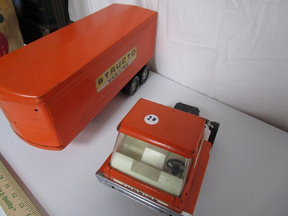 Structo Manufacturing ストラクト　ビンテージ　トラックトイ Antique, Rare 1960s Structo Semi Truck - Etsy UK