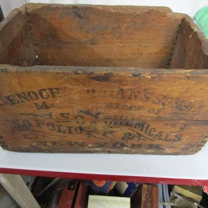 Antique Advertising Wood Crate