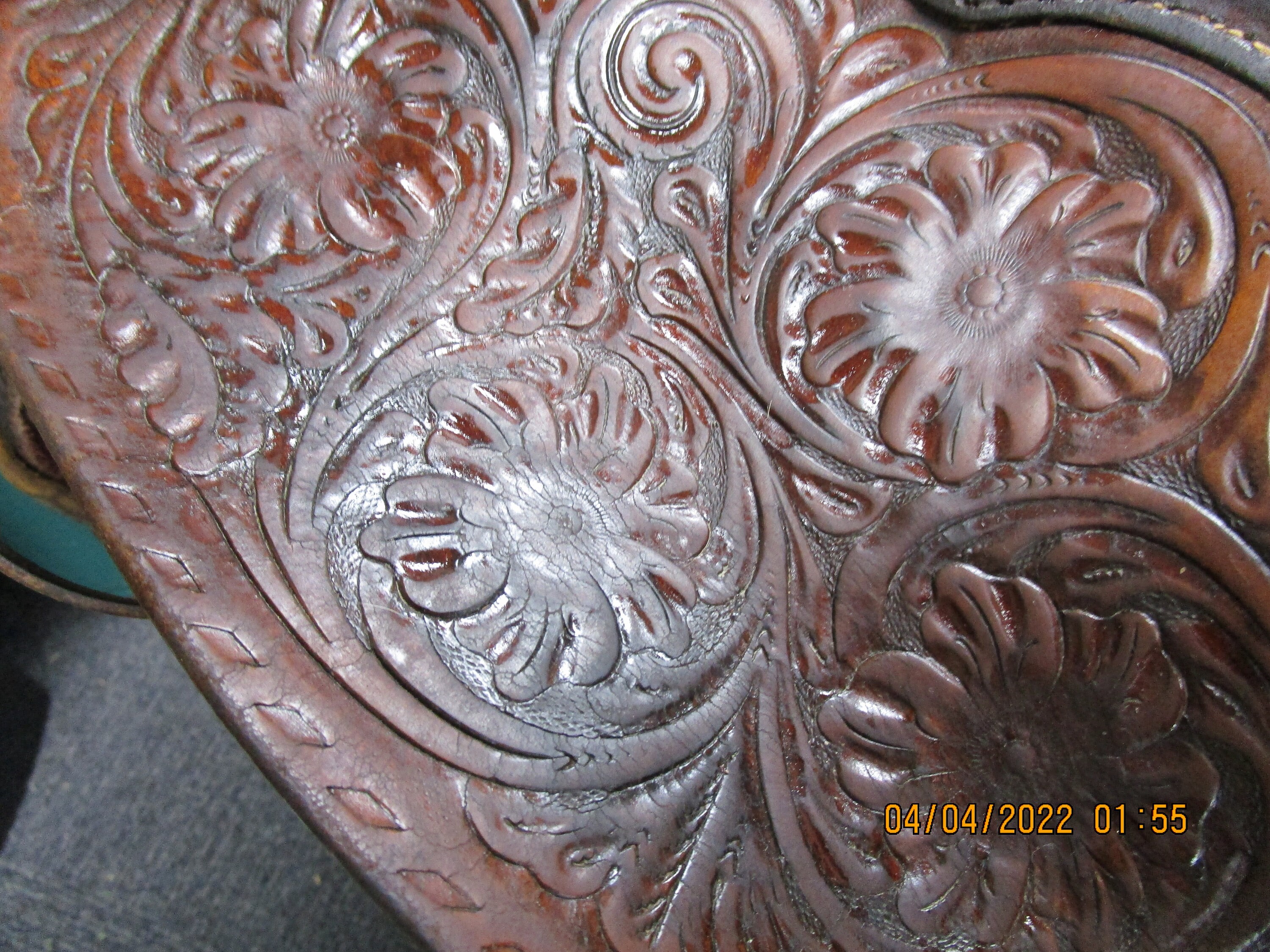 Vintage Bona Allen Hand Tooled Western Saddle Etsy