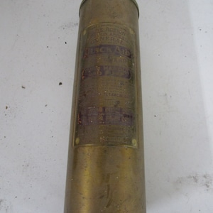 Antique Brass Fire Extinguisher