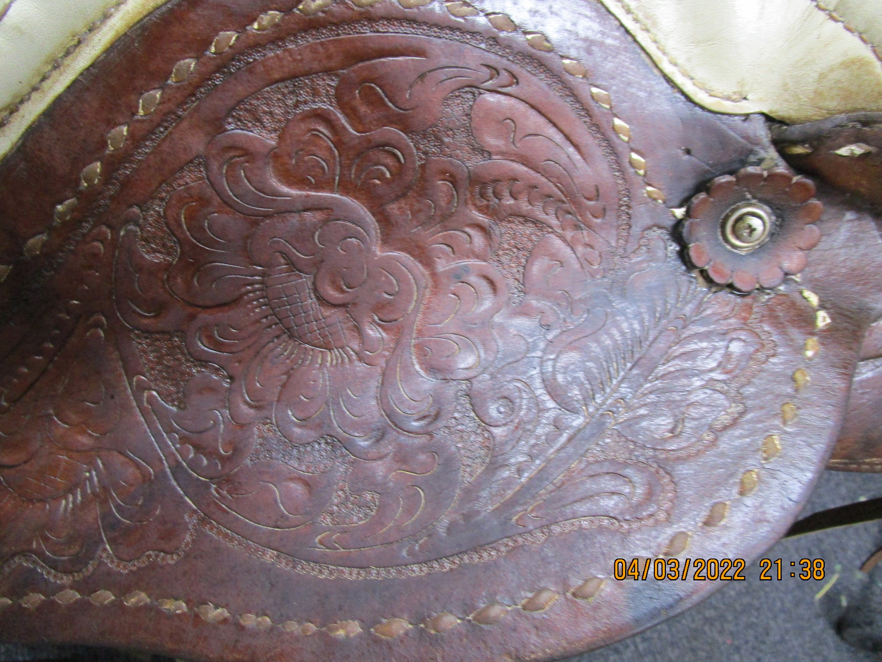 Vintage Bona Allen Hand Tooled Western Saddle Etsy