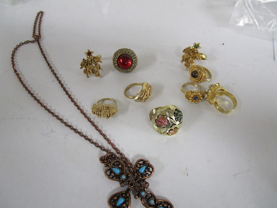 Vintage Assorted Costume Jewelry View 2