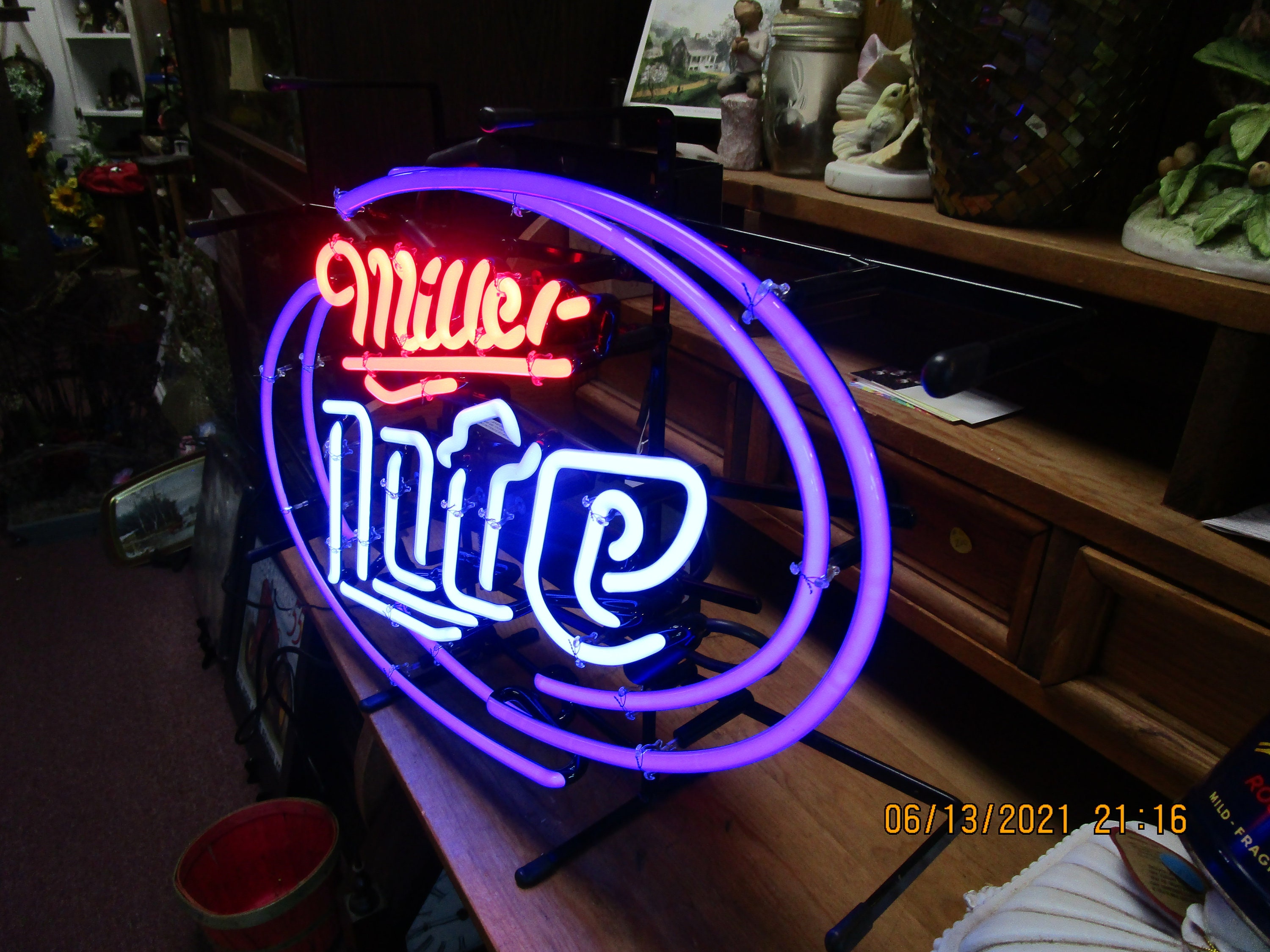 Miller Light Neon Sign Etsy