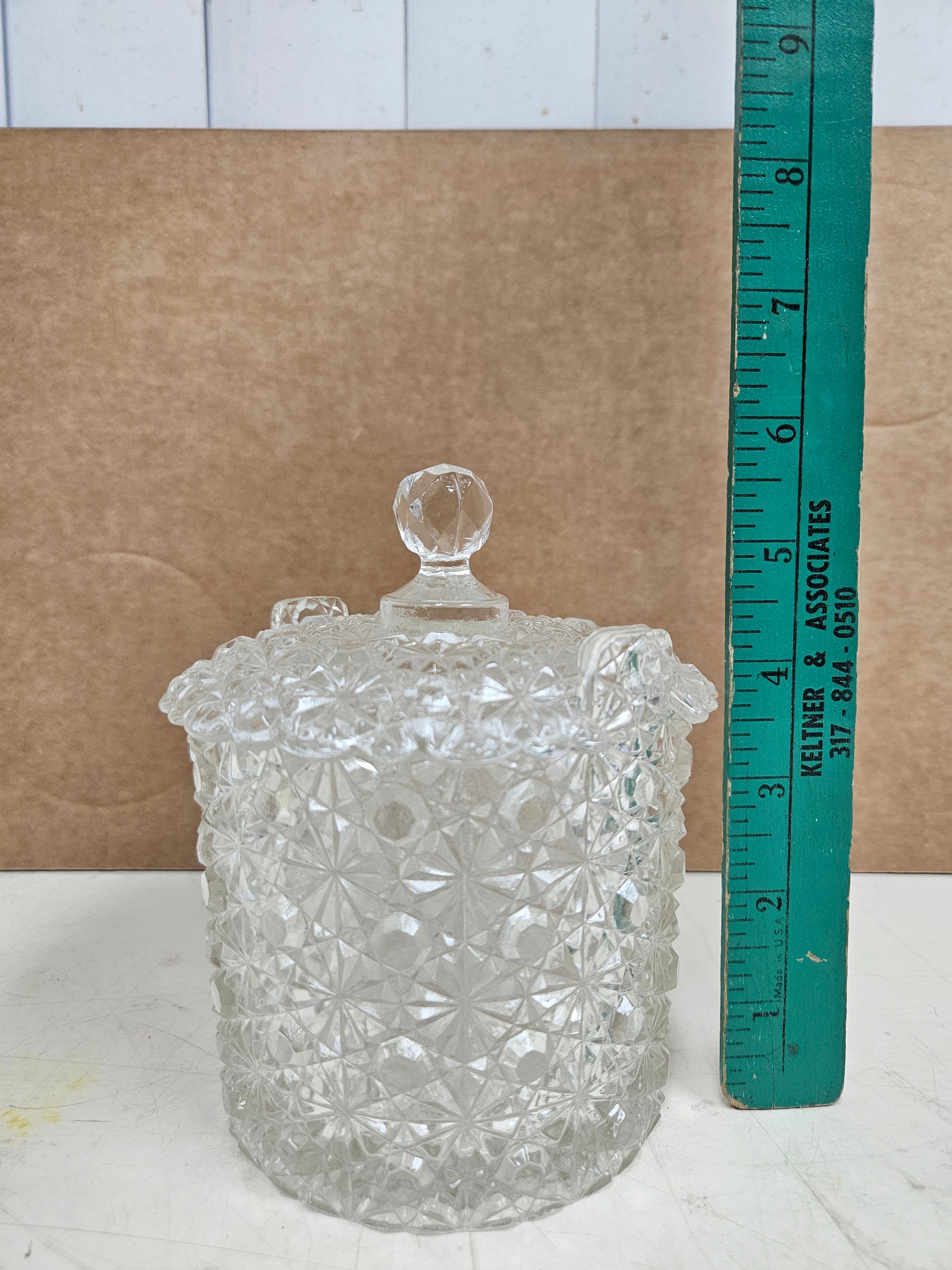 Vintage 1980s Fenton Daisy and Button Candy Jar/ice Bucket