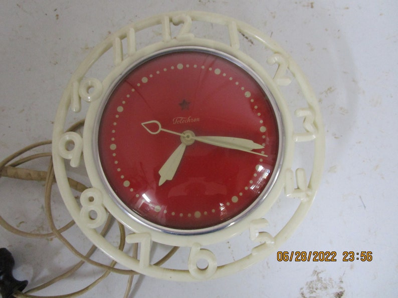 Antique Telechron Kitchen Clock Etsy