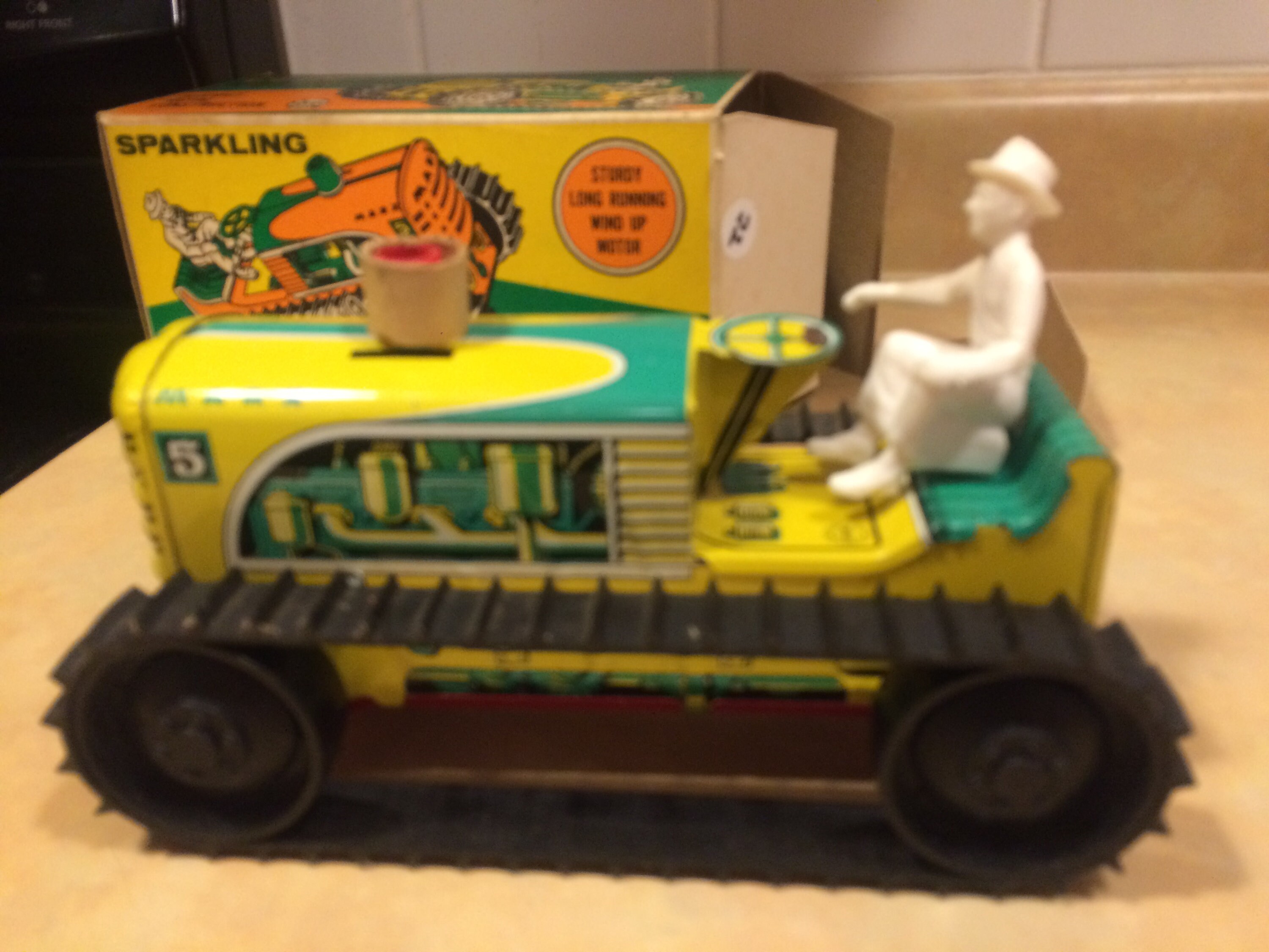 Digger Vintage 　達磨像　置物　約3.75㎏　Y　R9467 Antique, Vintage Marx 904 Climbing Tractor - Etsy