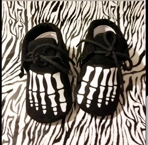 skeleton moccasins