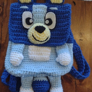 Blue Heeler Character Backpack Crochet Pattern