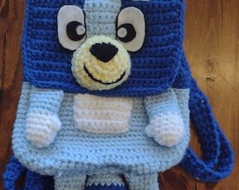 Blue Heeler Character Backpack Crochet Pattern