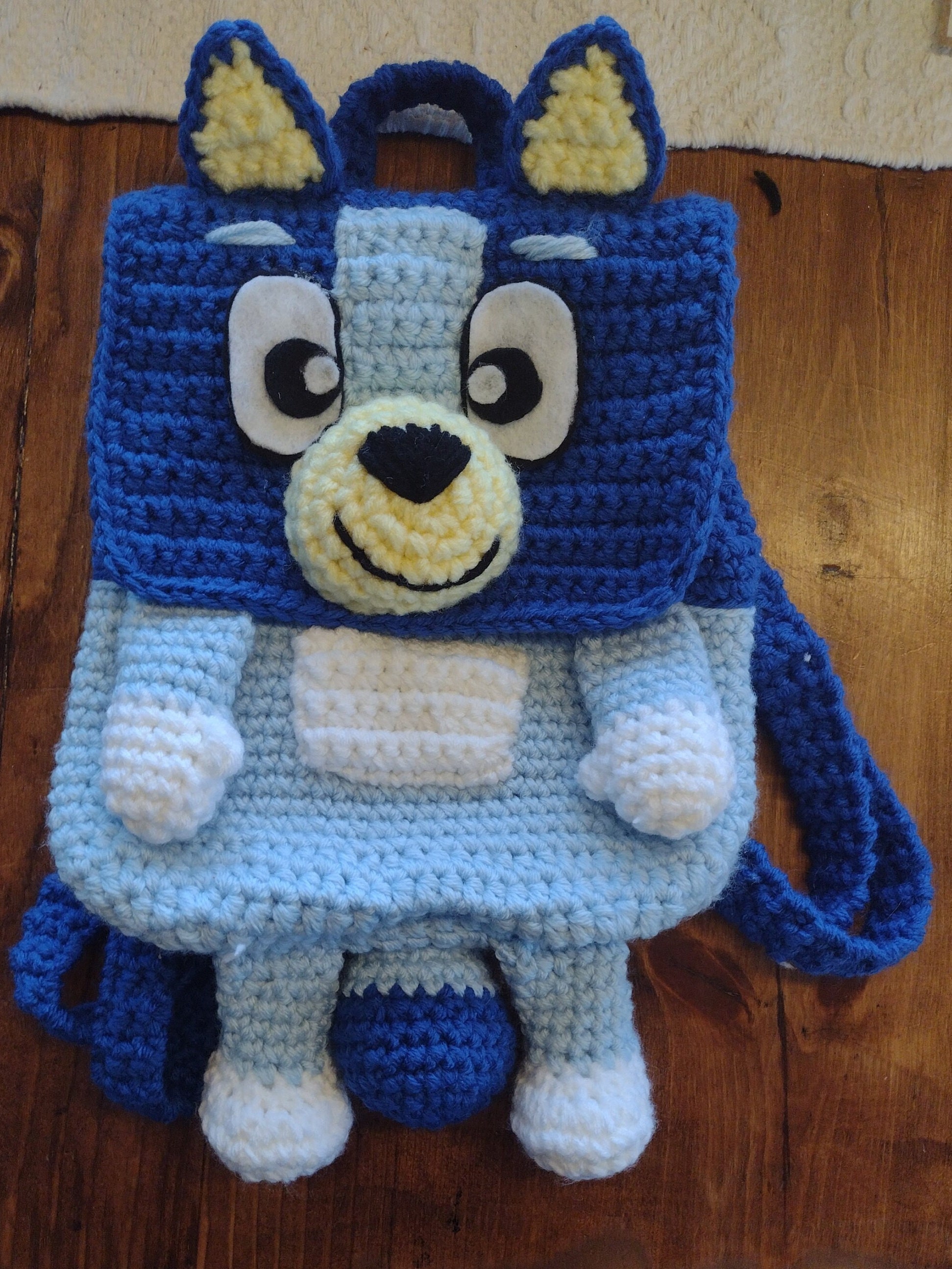 Blue Heeler Character Backpack Crochet Pattern - Etsy