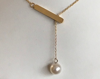 18k gold Handmade Elegant Pearl Pendant