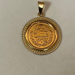 18k Pendant Rob Pahlavi Cover for 21.6k Sekke - Etsy