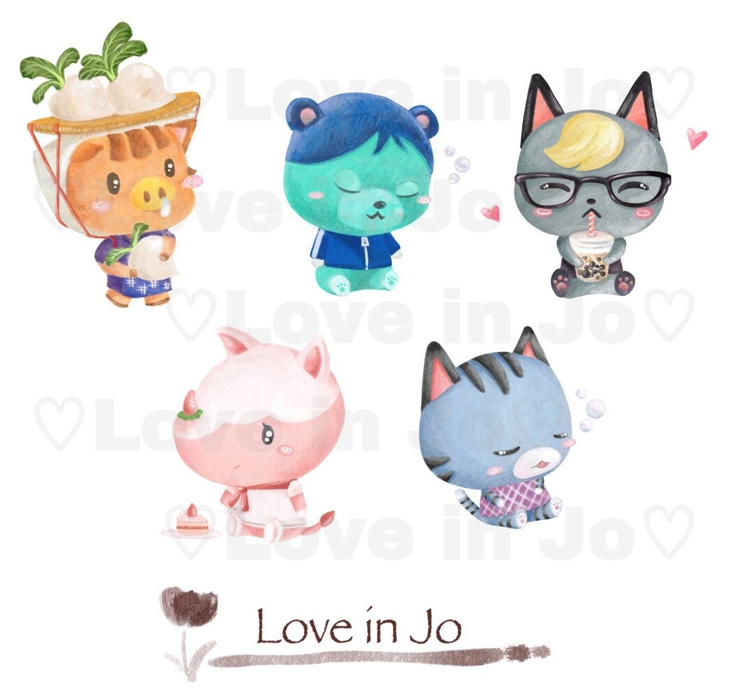 Animal Crossing Digital Sticker instant Download Files Etsy