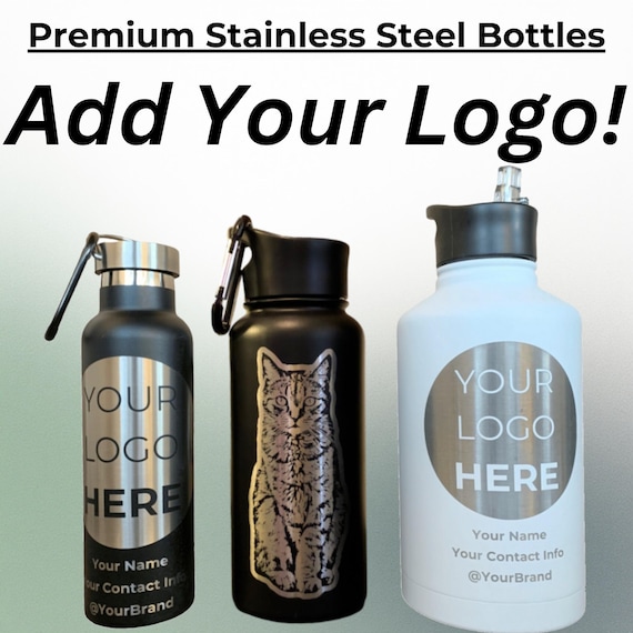 Custom Logo Stainless Steel Water Bottle – Bulk Insulated Branded Bottle for Corporate Gifts & Team Sports