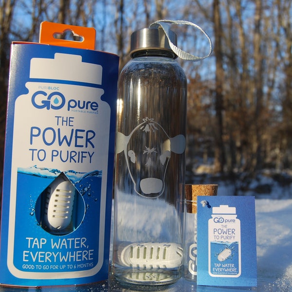 GoPure Pod - Portable Water Purifier, Ecofriendly, 1 Pod=2000 Plastic Water Bottles, Lasts 6 Months