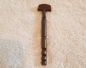 Vintage French Glass cutter, brass, 2 pieces
