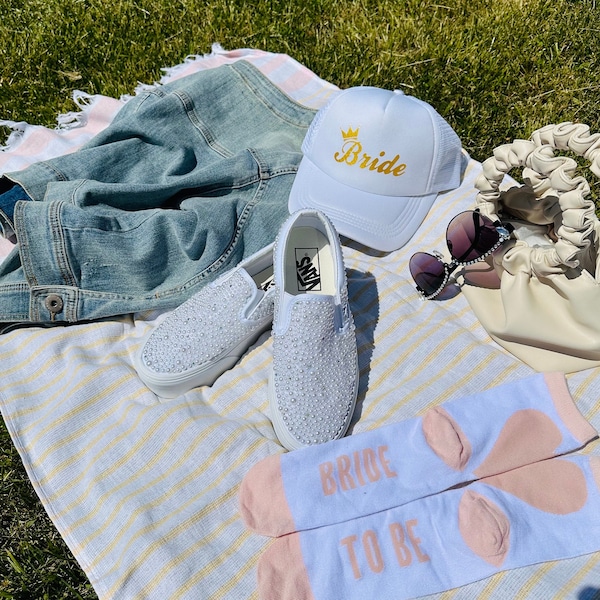 Slip on Platform Wedding Vans