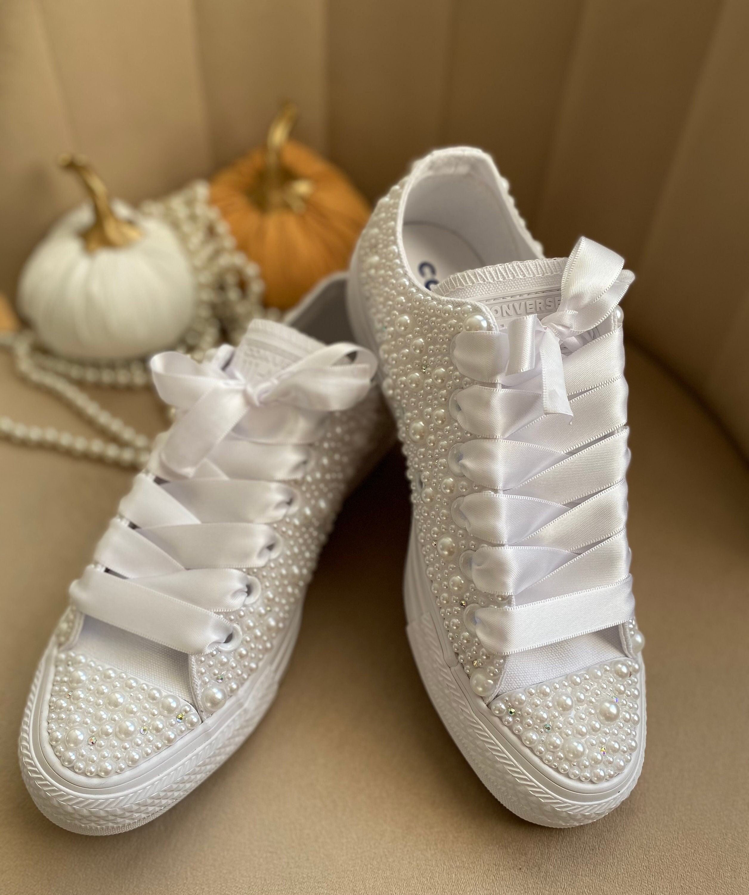 bling white converse