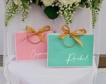 Custom Bridesmaid Gift Bags,Wedding Gift Bags,Bachelorette Party Gift Bags,Bridal Party Gift Bags,Thank You Gift Bags,Birthday Gift Bags