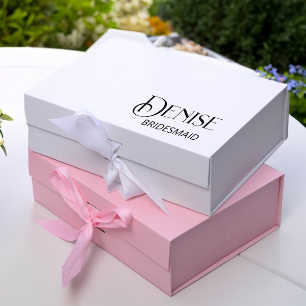 Personalized Bridesmaid Gift Boxes, Will You Be My Bridesmaid, Empty Gift Boxes, Bridesmaid Proposal Boxes, Custom Gift Boxes,