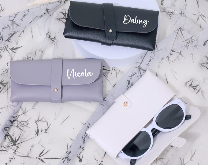 Personalized Leather Glasses Case, Custom Glasses Box, Soft Glasses ...