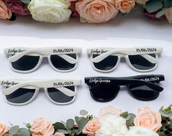 Bulk Personalized Sun Glasses,Wedding Gifts,Colorful Wholesale Sunglasses,Party Favors Print Text on Arms,Cool/Warm colors,Novelty ideas