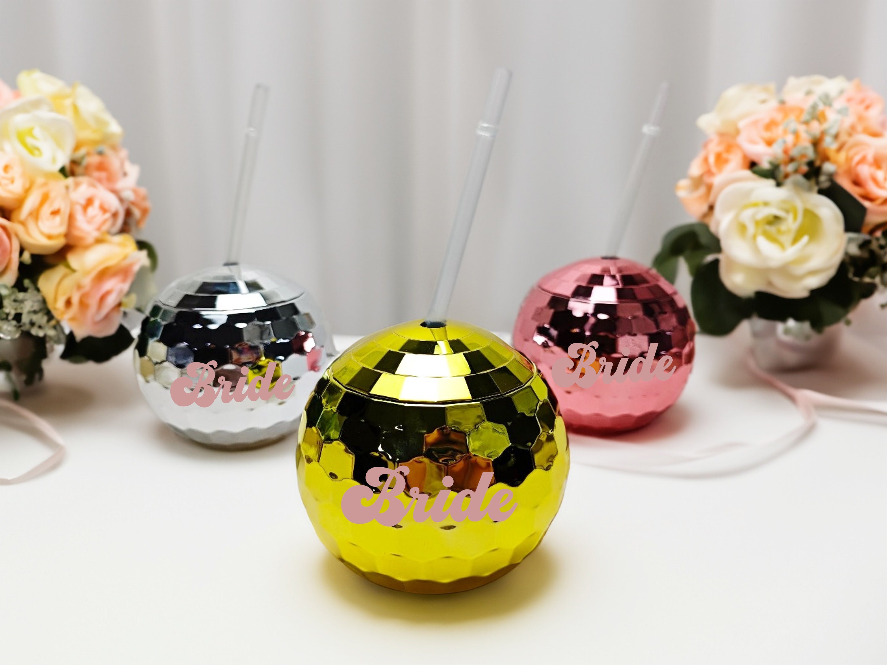8 Gobelets Carton Disco Ball - 25cl - Soirée Années 80 - Anniversaire, Nouvel An, Fête De La Musique