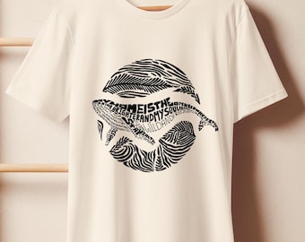 Whale Graphic T-Shirt, Organic Cotton Tee, Ocean Lover Gift, Marine Life Shirt, Eco-Friendly Gift for Nature Lovers, Summer Whale Tee