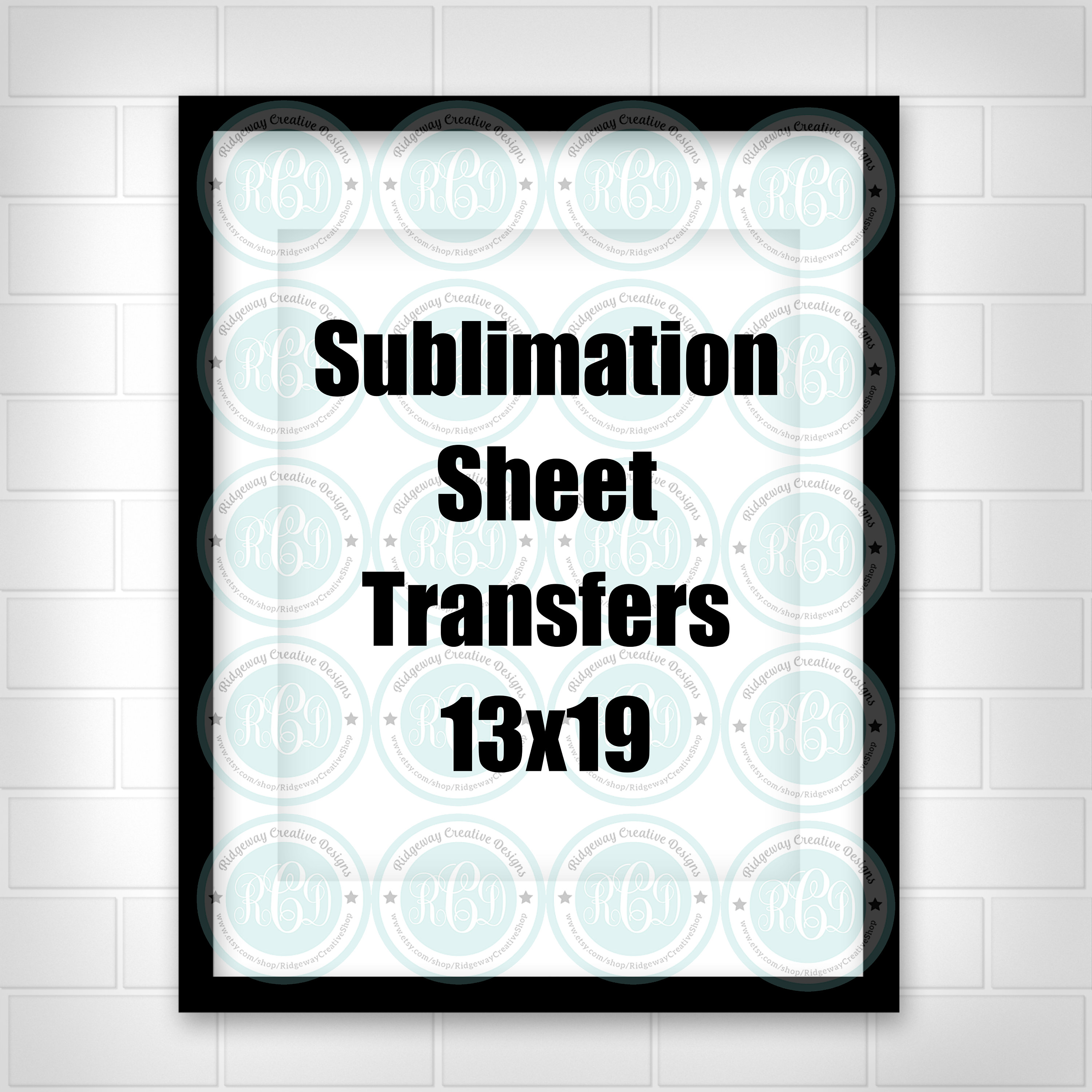 Custom Sublimation Sheet 13x19 Sublimation Sheet Transfer Etsy
