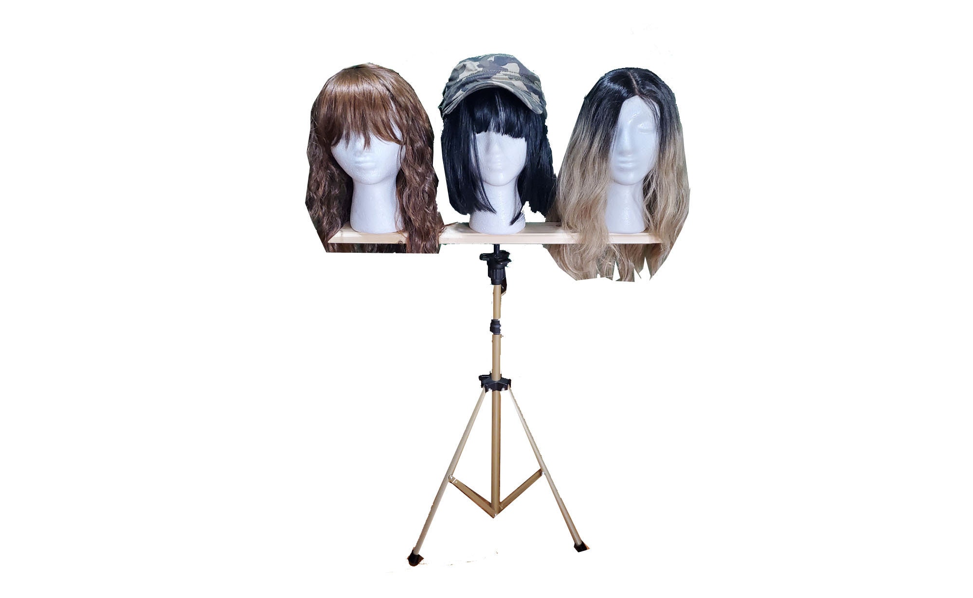 7 Head Wig Stand