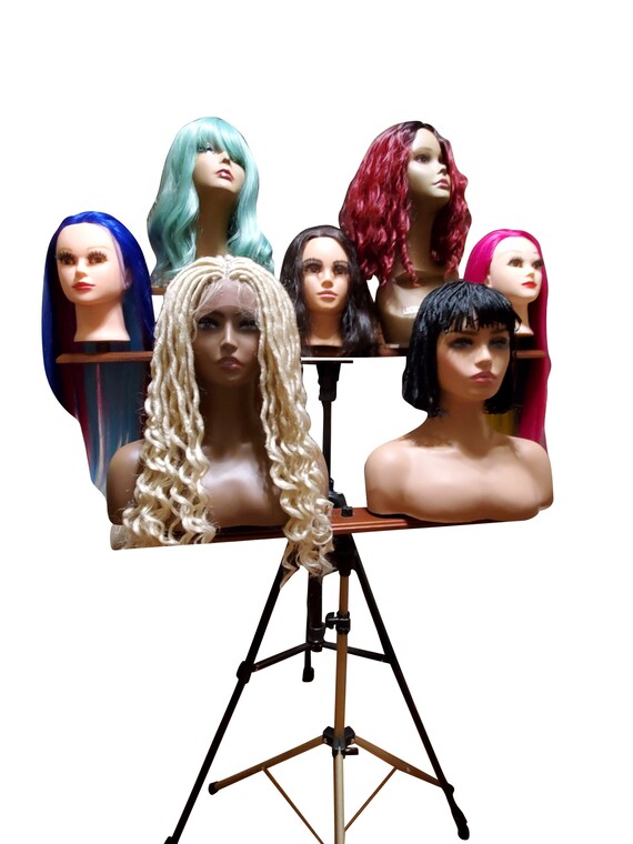 Support Présentoir à Perruque Vintage - Tête Mannequin France SGDG - Très Bon état
