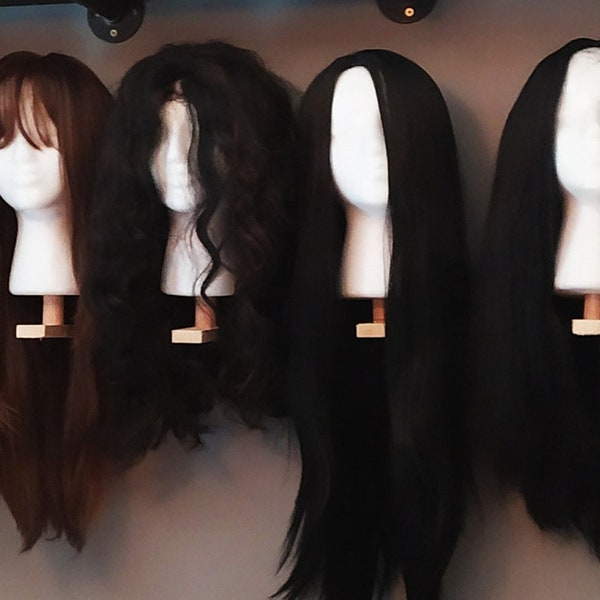 Hanging Wig Rack | Ultimate Space-Saving Display & Storage for Multiple Wigs | Hang Anywhere! Give Your Wigs a Home!