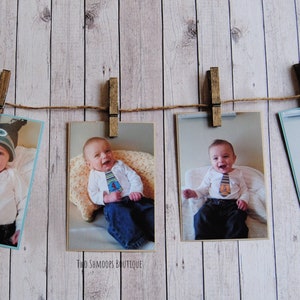 Photo Banner Clothespin Clips And Twine Display Photos or Cards image 2