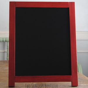 Rustic Tabletop Chalkboard Easel: Personalized Message Board (16x20 Inches)