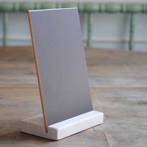 Rustic Chalkboard Sign with Wood Stand - Personalized 4x6&quot;