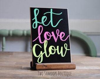 Rustic Chalkboard Sign with Stand - 4x6 Inches - Blank or Personalized -  By Two Shmoops Boutique