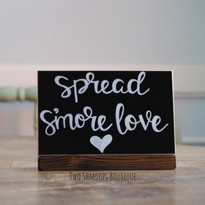 mini chalkboard sign with stand blank or personalized